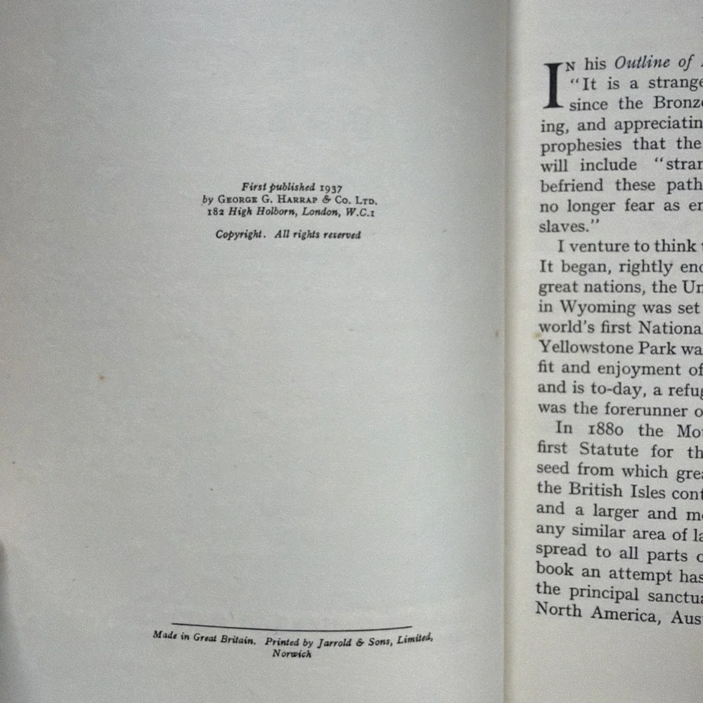 Wardens of the Wild -‎ T.C. Bridges HCDJ (1937) World's Animal Sanctuaries RARE